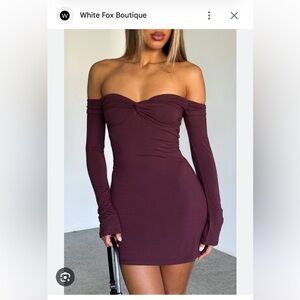 BNWT white fox dress